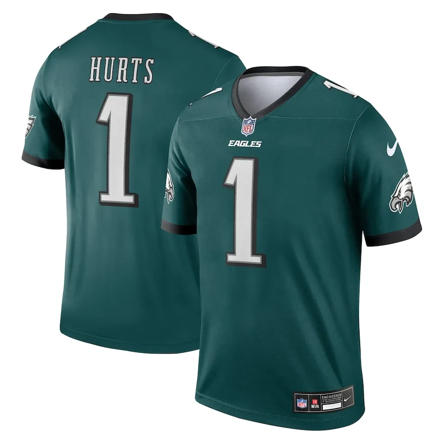 Jalen Hurts Philadelphia Eagles Nike Team Legend Jersey - Midnight Green