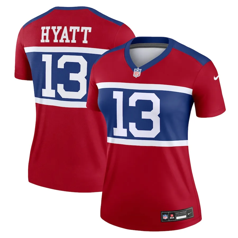 Jalin Hyatt New York Giants Nike Women's Alternate Legend Player Performance Top -  Red