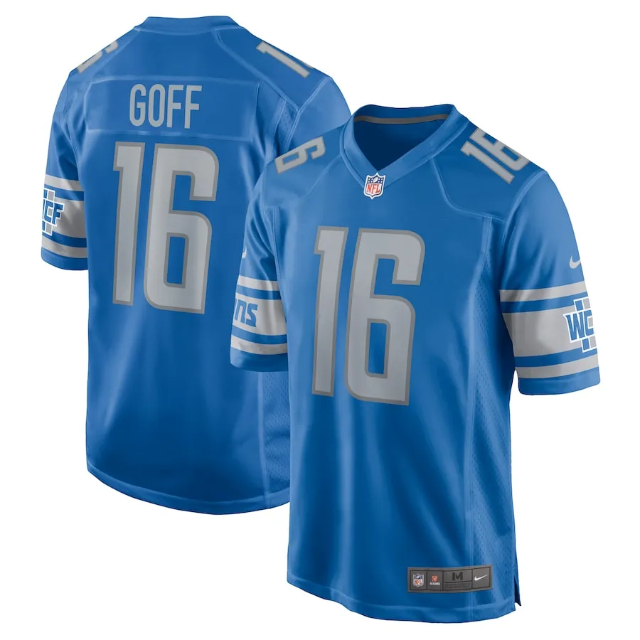 Jared Goff Detroit Lions Nike Game Jersey - Blue 7741