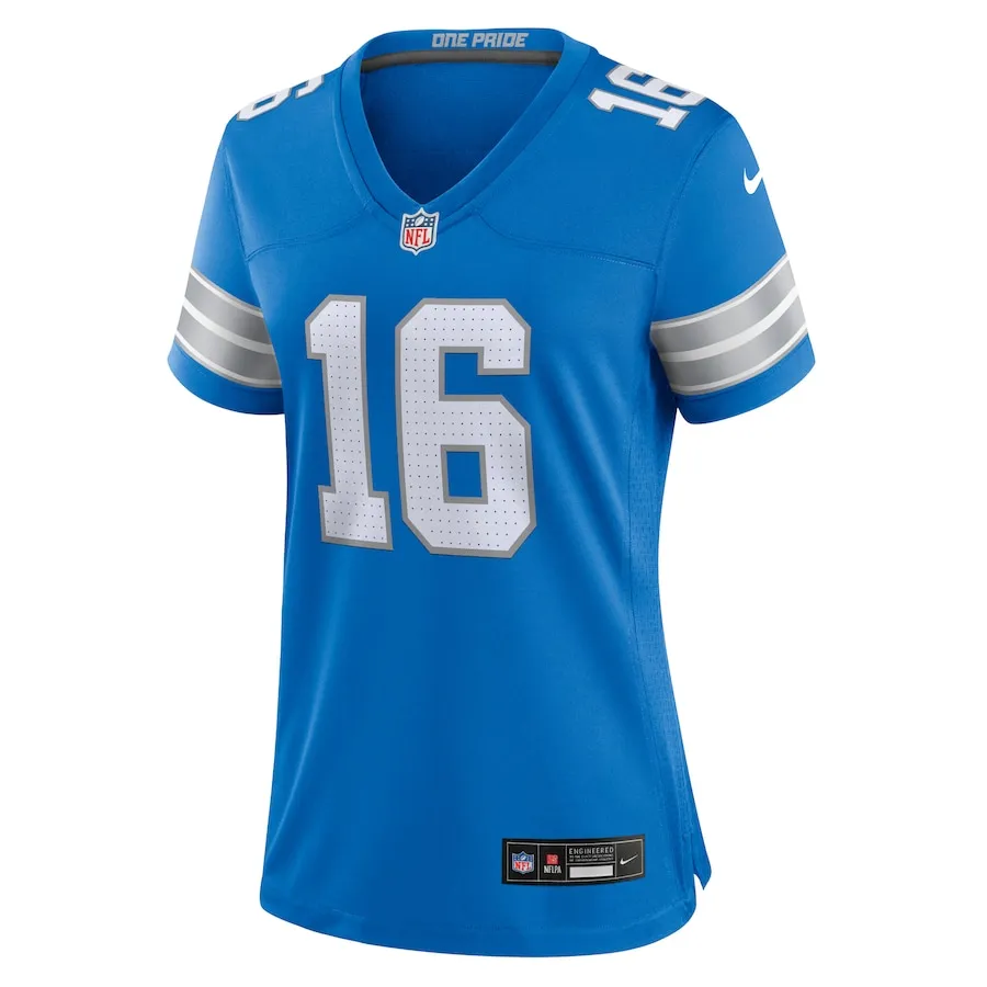 Jared Goff Detroit Lions Nike Women's Game Jersey - Blue