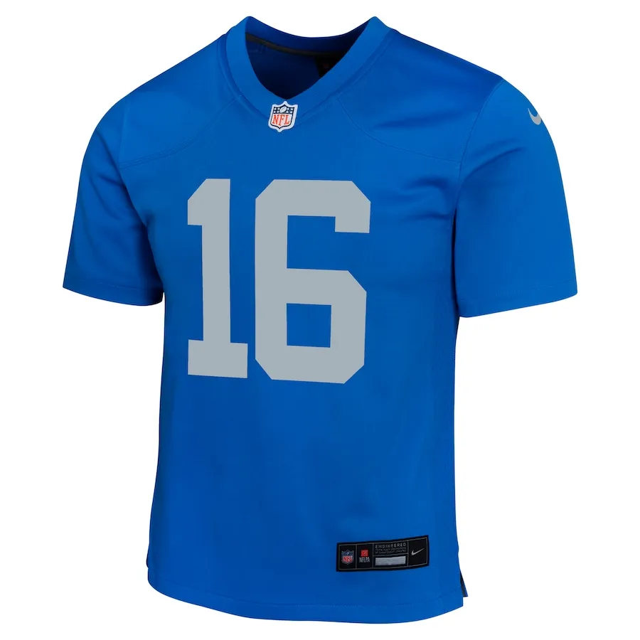 Jared Goff Detroit Lions Nike Youth Alternate Game Jersey - Blue