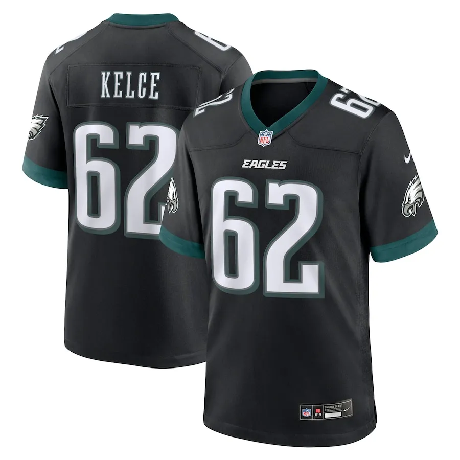 Jason Kelce Philadelphia Eagles Nike Alternate Game Jersey - Black