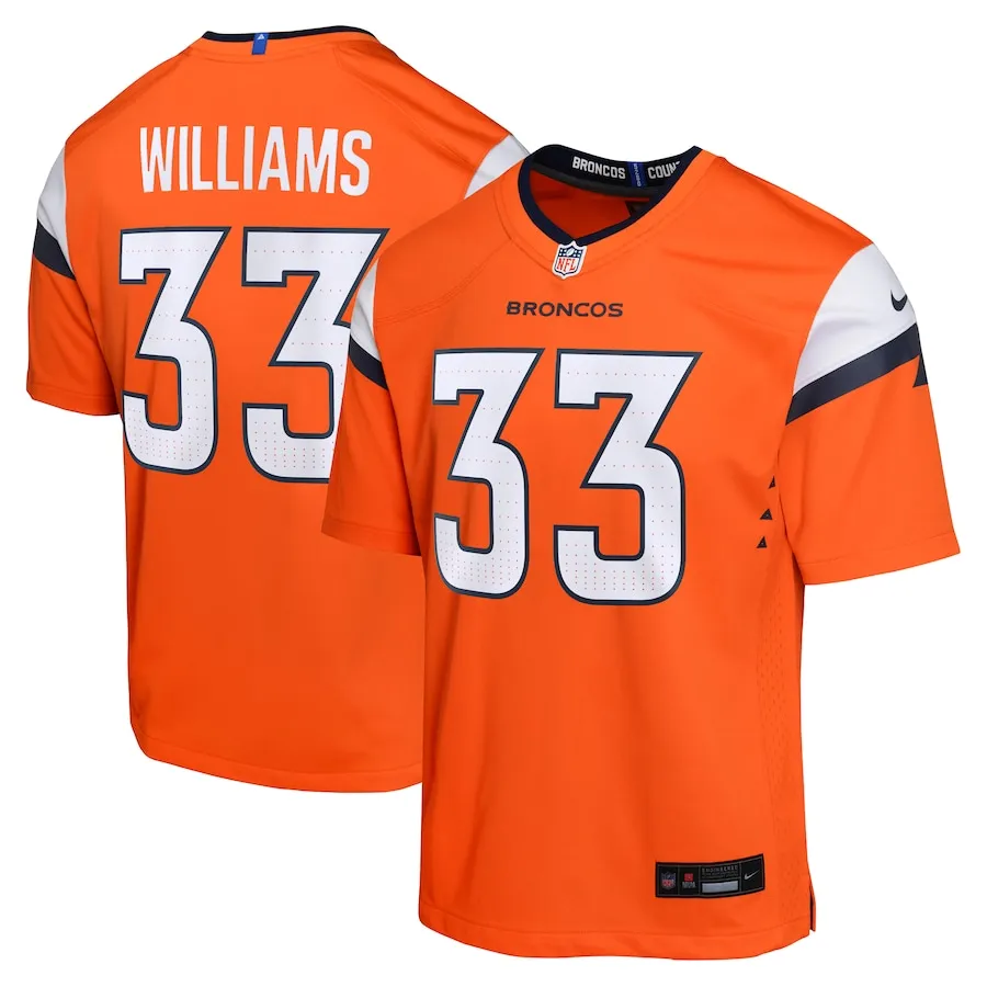 Javonte Williams Denver Broncos Nike Youth Mile High Collection Game Jersey - Orange