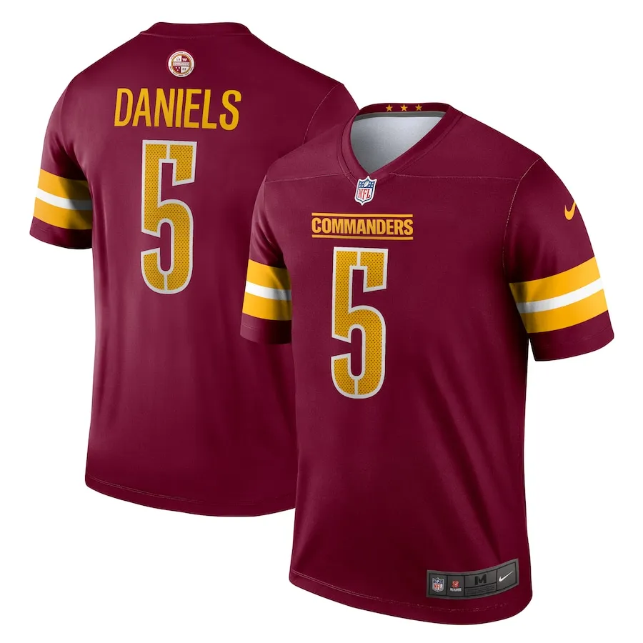Jayden Daniels Washington Commanders Nike Team Legend Jersey - Burgundy