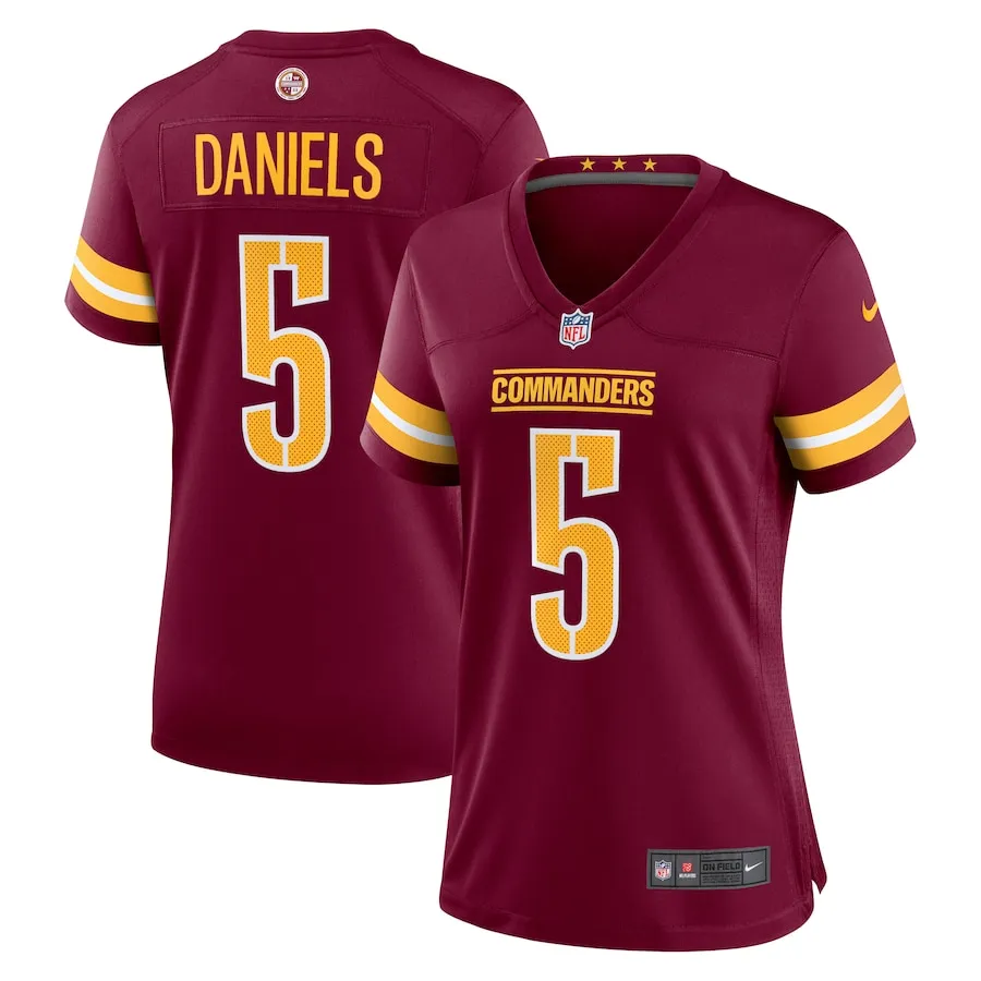 Jayden Daniels Washington Commanders Nike Women's  Player Game Jersey - Burgundy