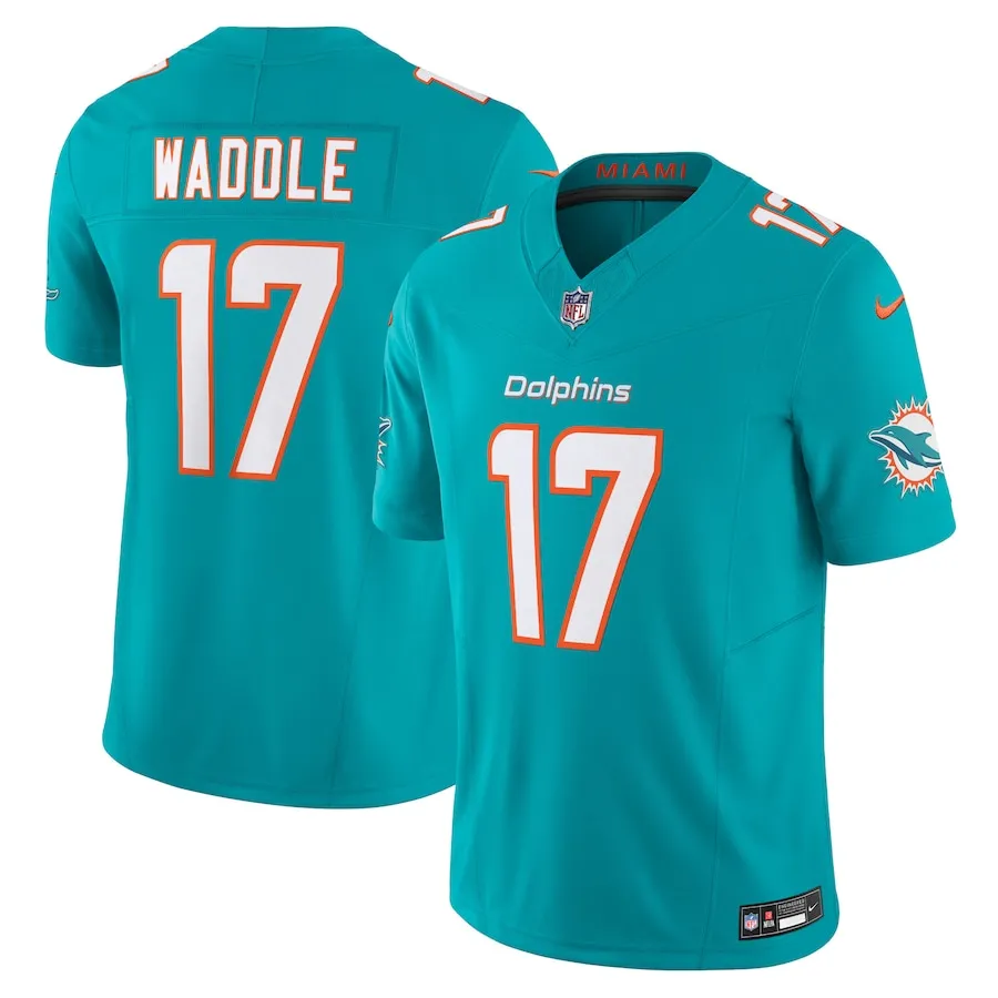 Jaylen Waddle Miami Dolphins Nike Vapor F.U.S.E. Limited Jersey - Aqua 9523