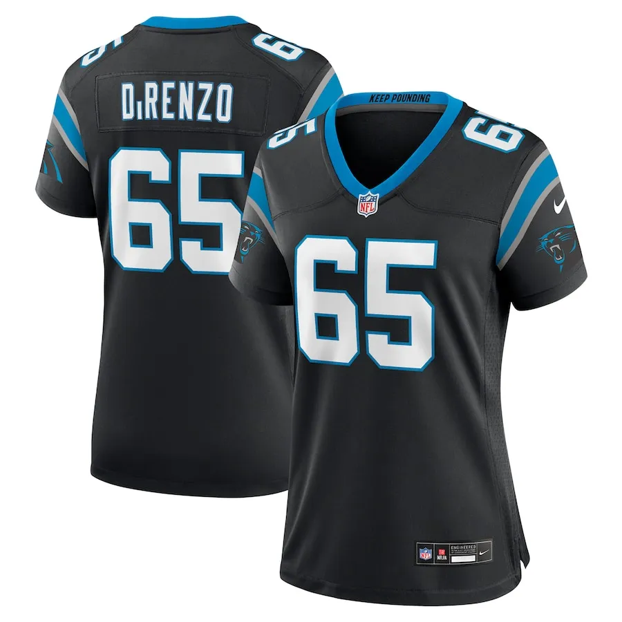J.D. DiRenzo Carolina Panthers Nike Women's  Game Jersey -  Black