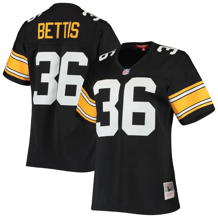 Jerome Bettis Pittsburgh Steelers Mitchell &amp Ness Women's 1996 Legacy Replica Jersey - Black