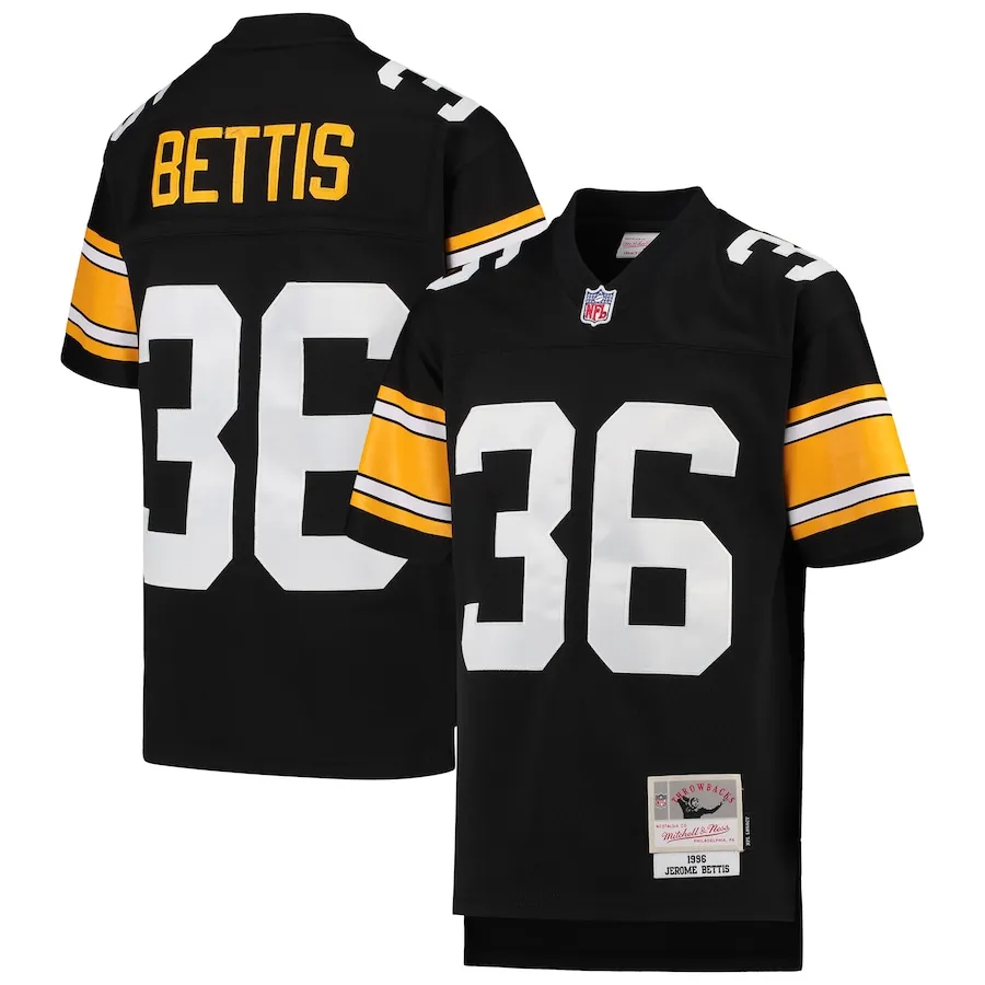 Jerome Bettis Pittsburgh Steelers Mitchell &amp Ness Youth 1996 Legacy Retired Player Jersey - Black