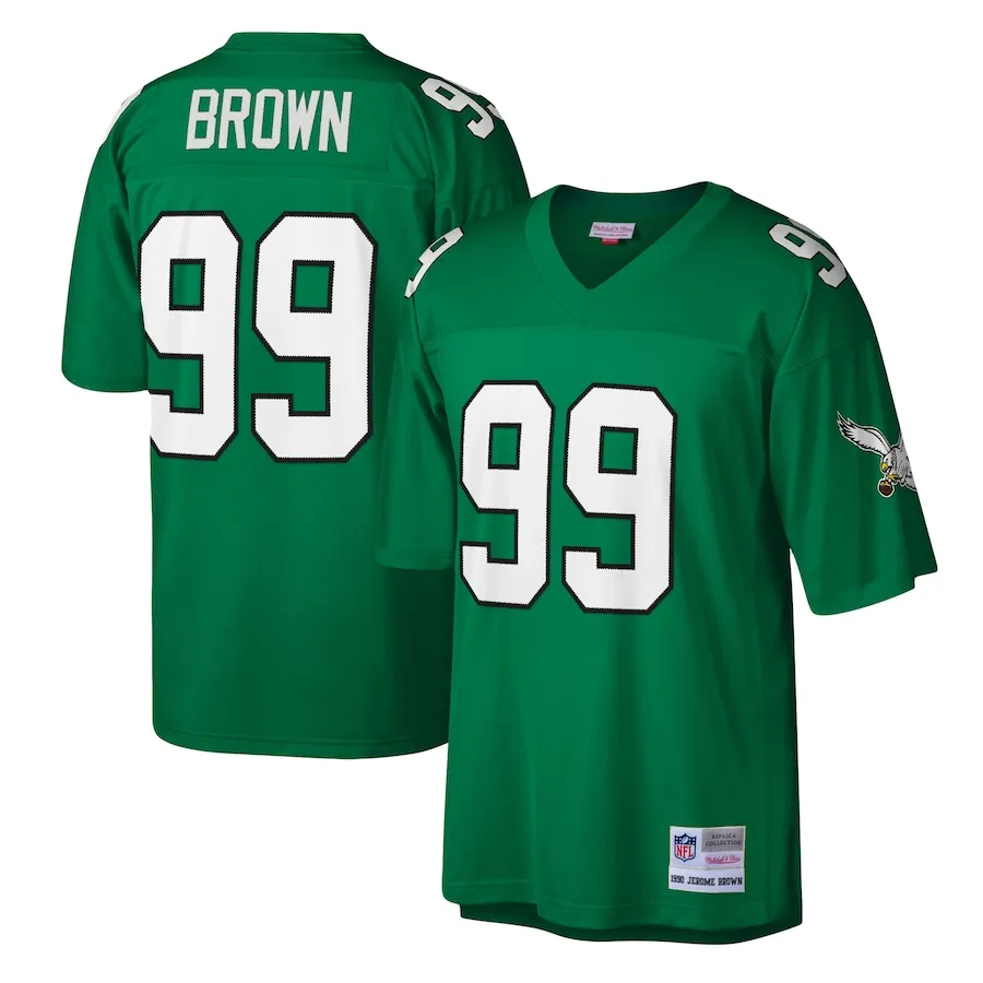 Jerome Brown Philadelphia Eagles Mitchell &amp Ness Legacy Replica Jersey - Kelly Green