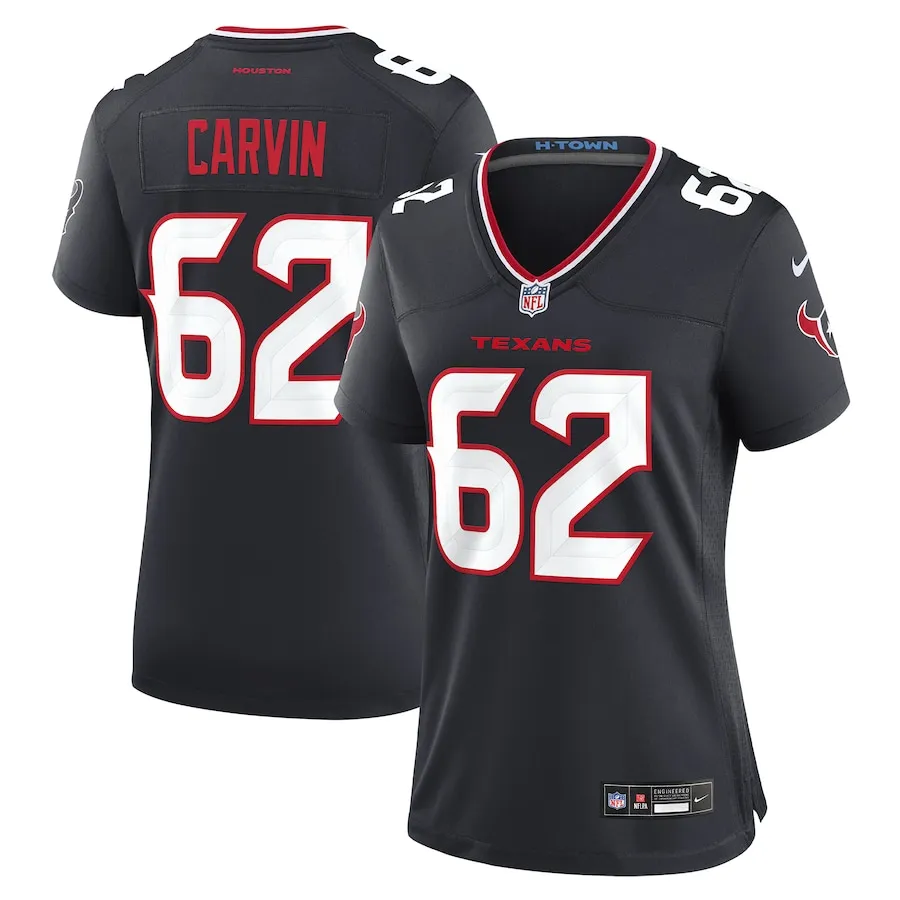 Jerome Carvin Houston Texans Nike Women's Team Game Jersey -  Navy