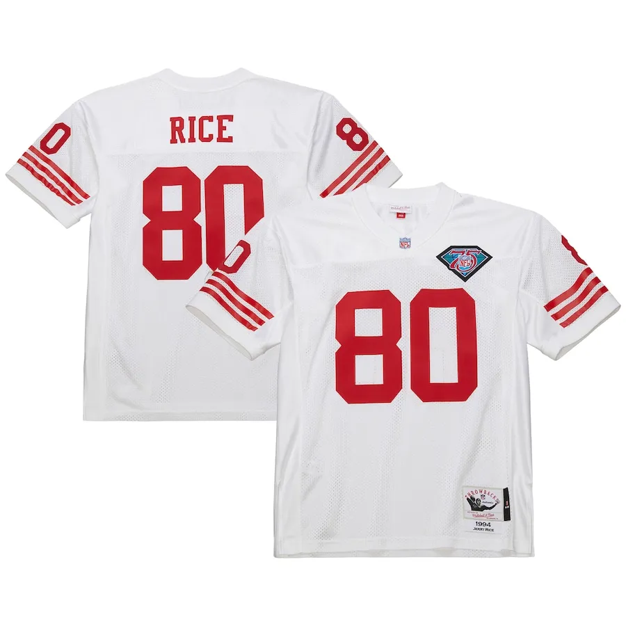 Jerry Rice San Francisco 49ers 1994 Mitchell &amp Ness Authentic Throwback Retired Player Jersey - White