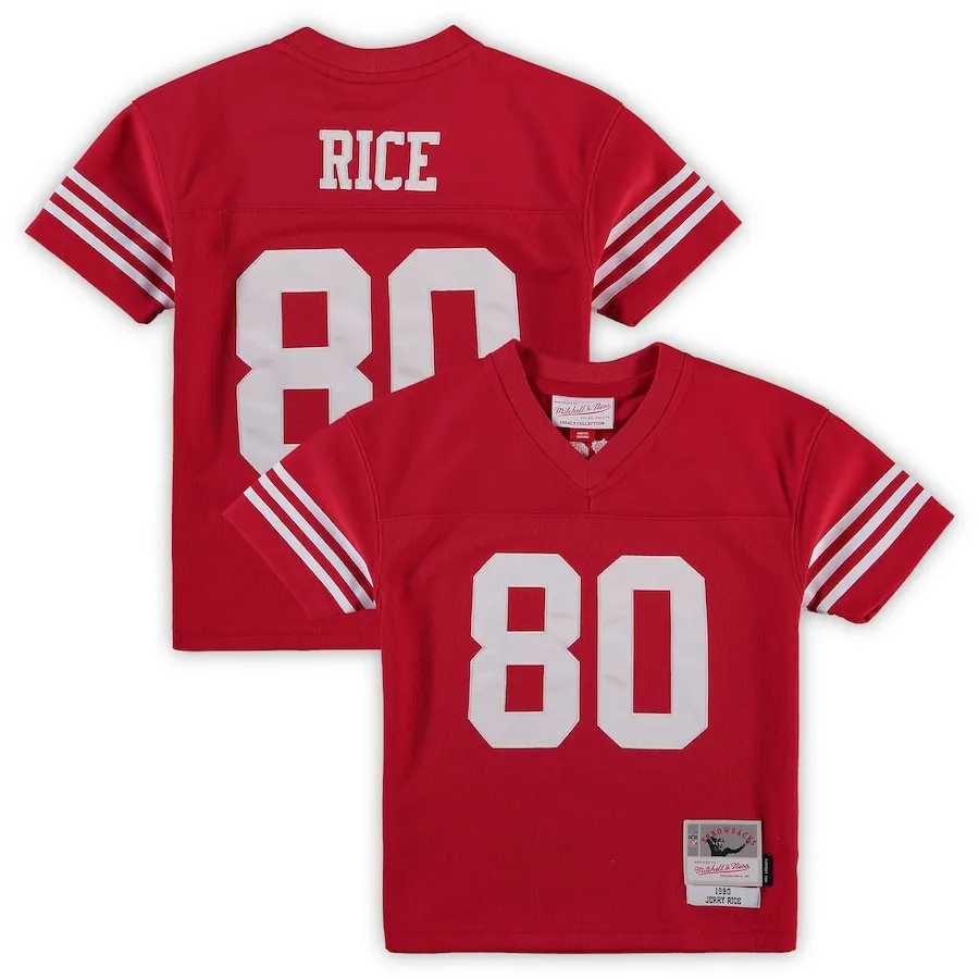 Jerry Rice San Francisco 49ers Mitchell &amp Ness Preschool 1990 Retired Player Legacy Jersey - Scarlet