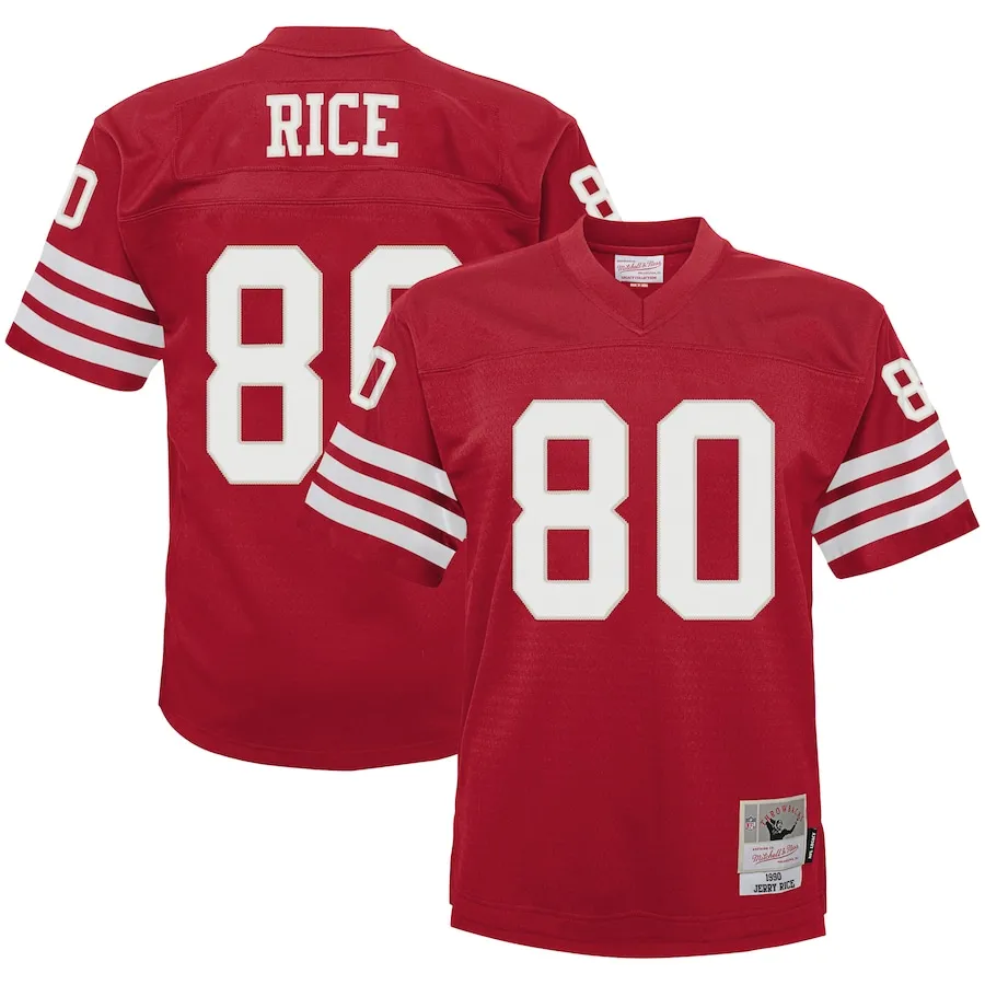 Jerry Rice San Francisco 49ers Mitchell &amp Ness Toddler 1990 Retired Legacy Jersey - Scarlet