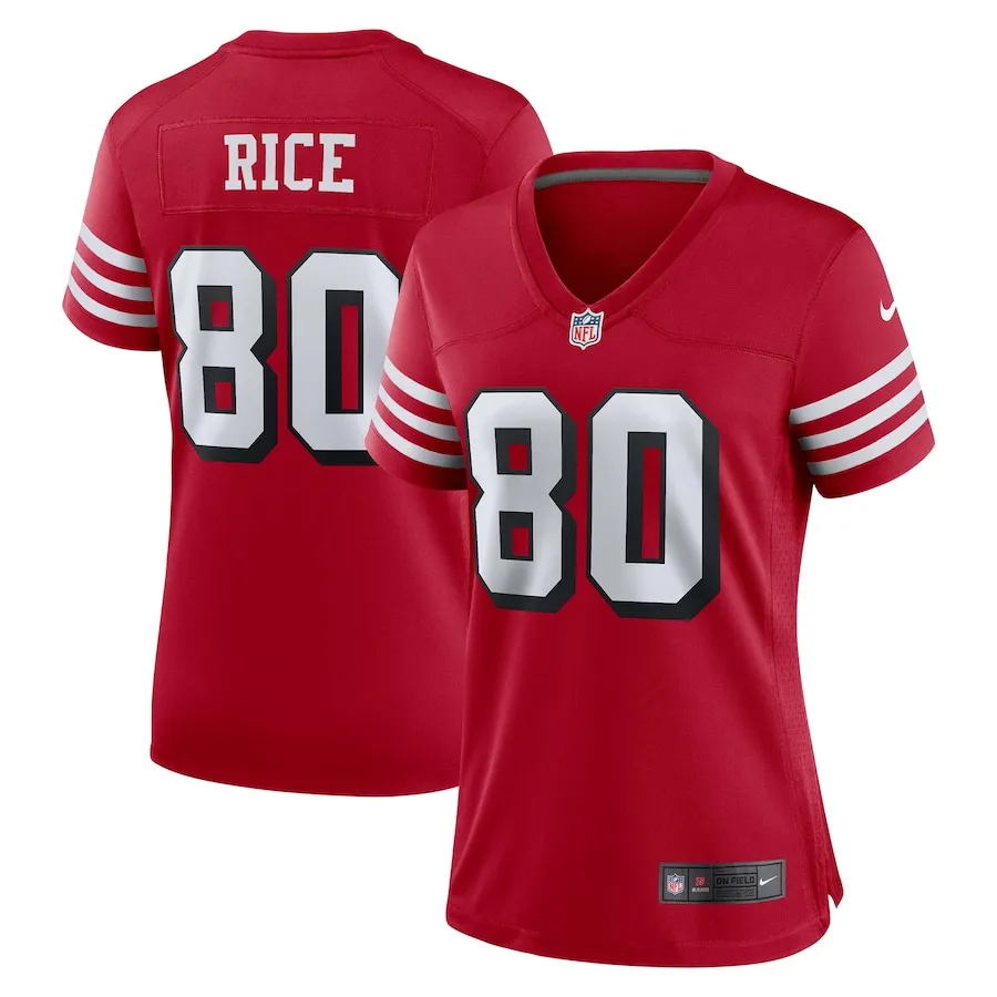Jerry Rice San Francisco 49ers Nike Women's Alternate Game Jersey - Scarlet