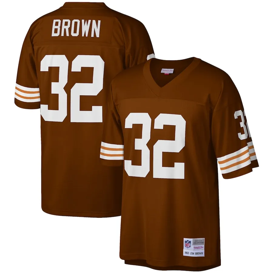 Jim Brown Cleveland Browns Mitchell &amp Ness Legacy Replica Jersey - Brown