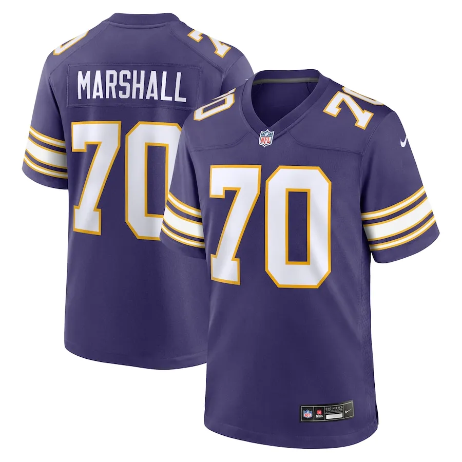 Jim Marshall Minnesota Vikings Nike Retired Player Alternate Game Jersey - Purple