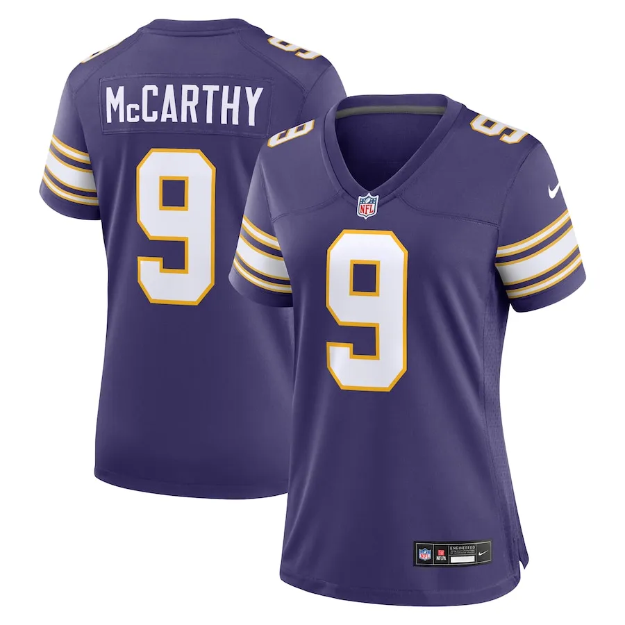 J.J. McCarthy Minnesota Vikings Nike Women's 2nd Alternate  Player Game Jersey - Purple