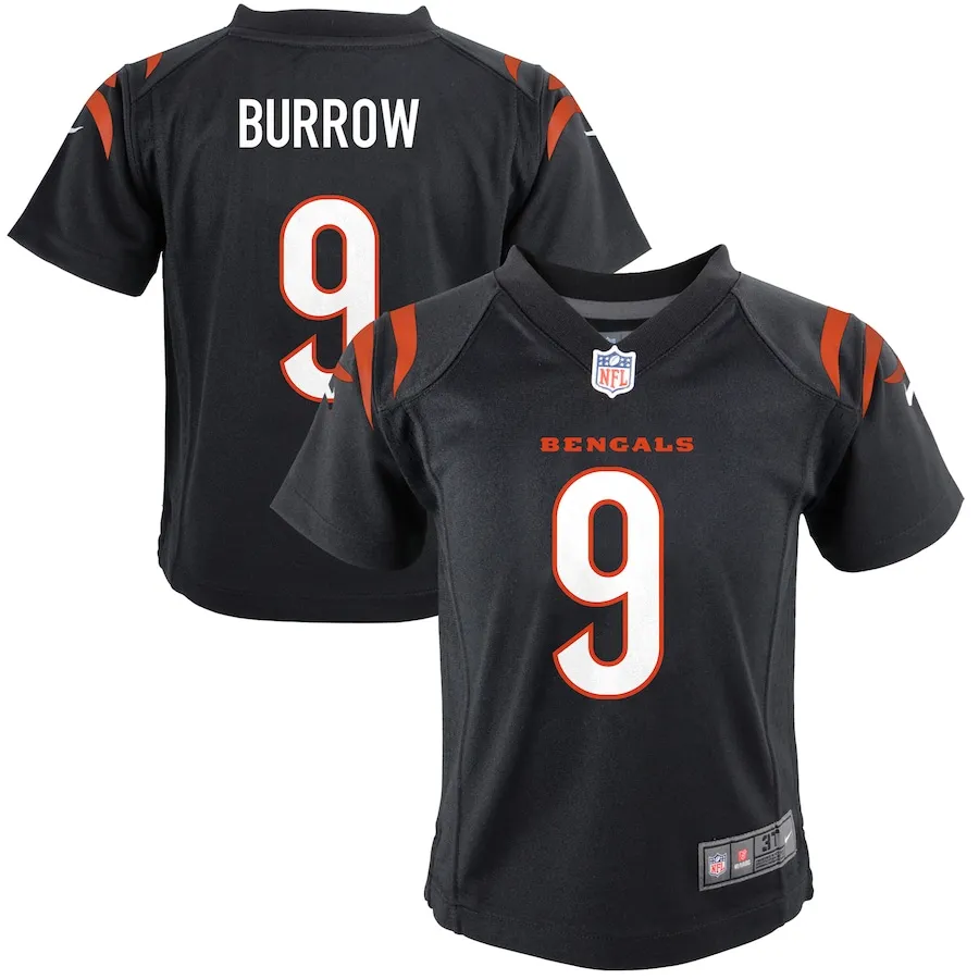 Joe Burrow Cincinnati Bengals Nike Preschool Game Jersey - Black