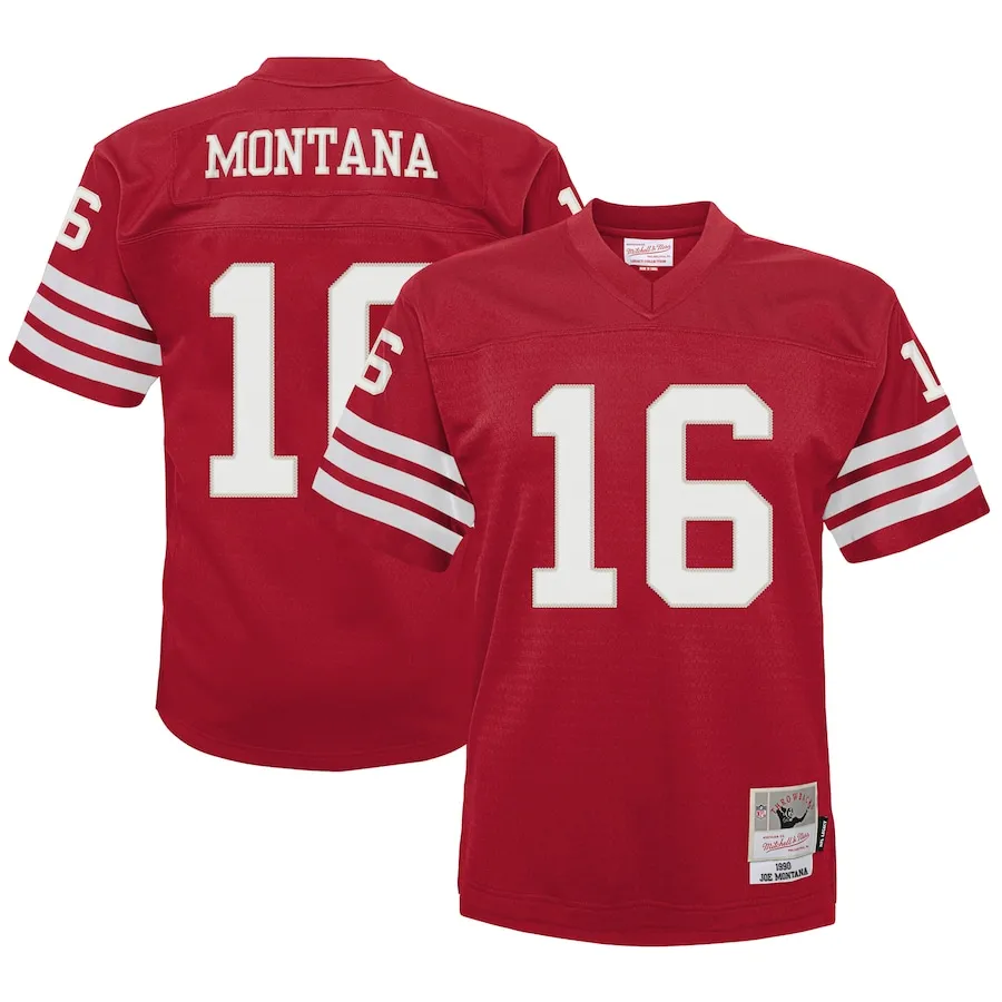 Joe Montana San Francisco 49ers Mitchell &amp Ness Infant 1990 Retired Legacy Jersey - Scarlet