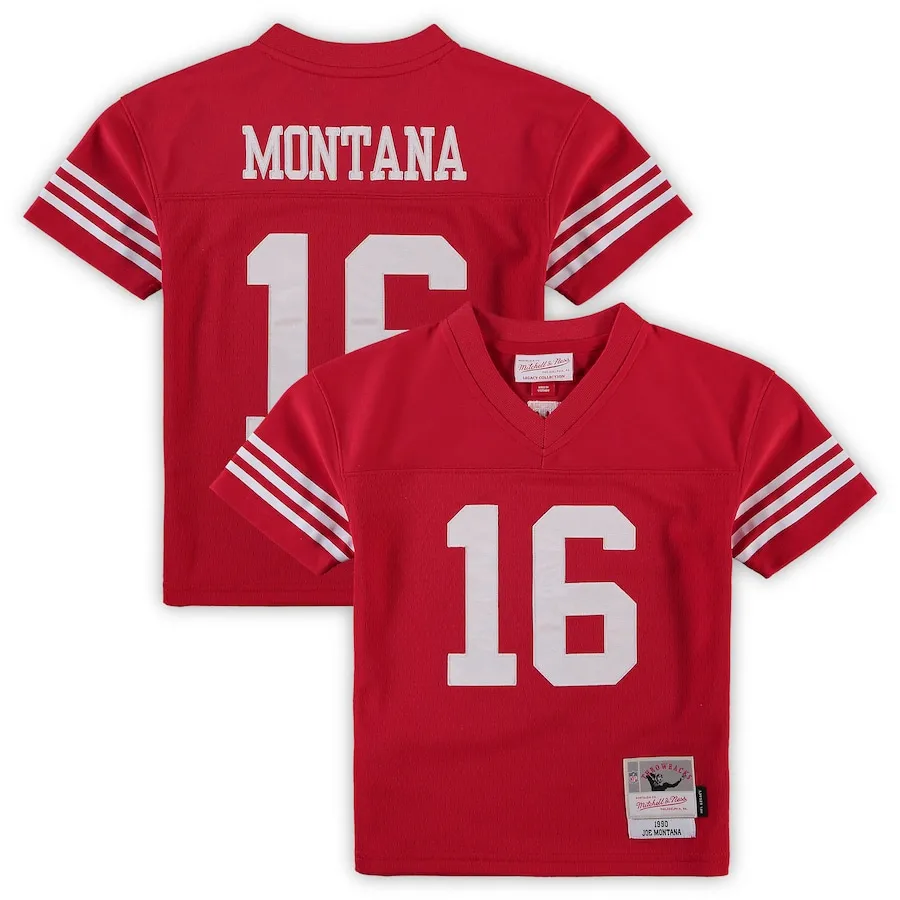 Joe Montana San Francisco 49ers Mitchell &amp Ness Preschool 1990 Retired Player Legacy Jersey - Scarlet