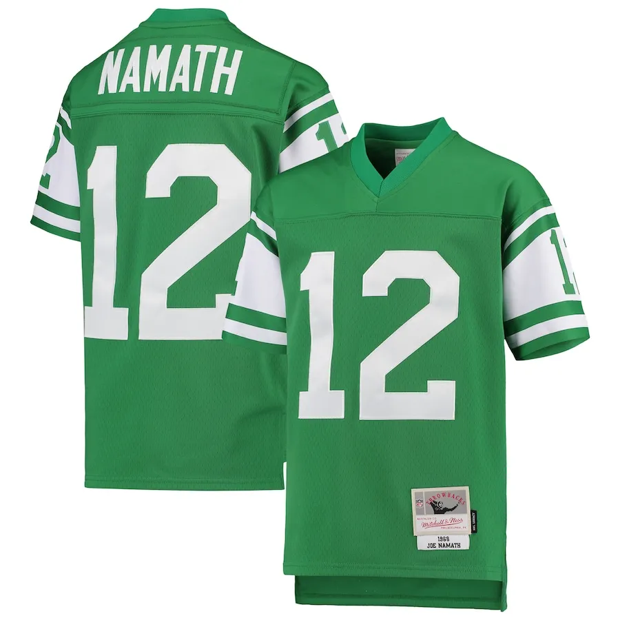 Joe Namath New York Jets Mitchell &amp Ness Youth 1968 Legacy Retired Player Jersey - Green