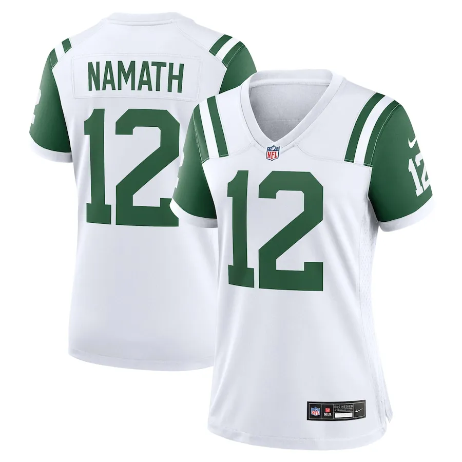 Joe Namath New York Jets Nike Women's Classic Alternate Retired Player Game Jersey - White