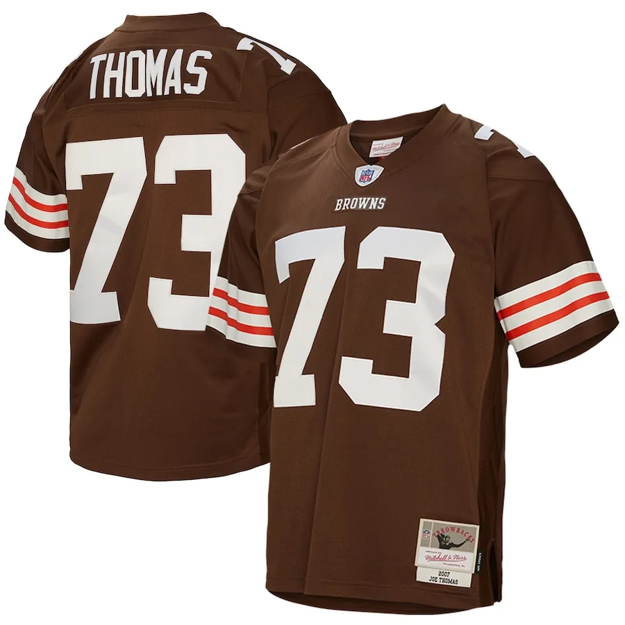 Joe Thomas Cleveland Browns Mitchell &amp Ness Legacy Replica Jersey - Brown
