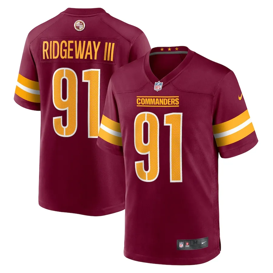 John Ridgeway Washington Commanders Nike  Game Jersey -  Burgundy