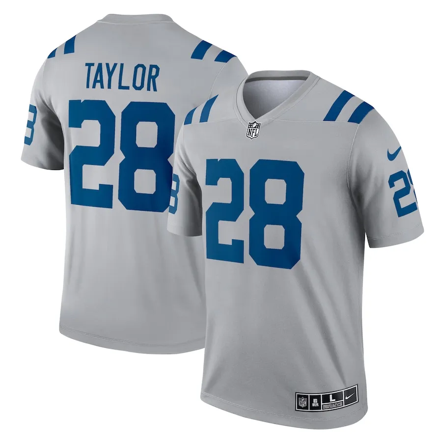 Jonathan Taylor Indianapolis Colts Nike Inverted Legend Player Performance Top -  Gray