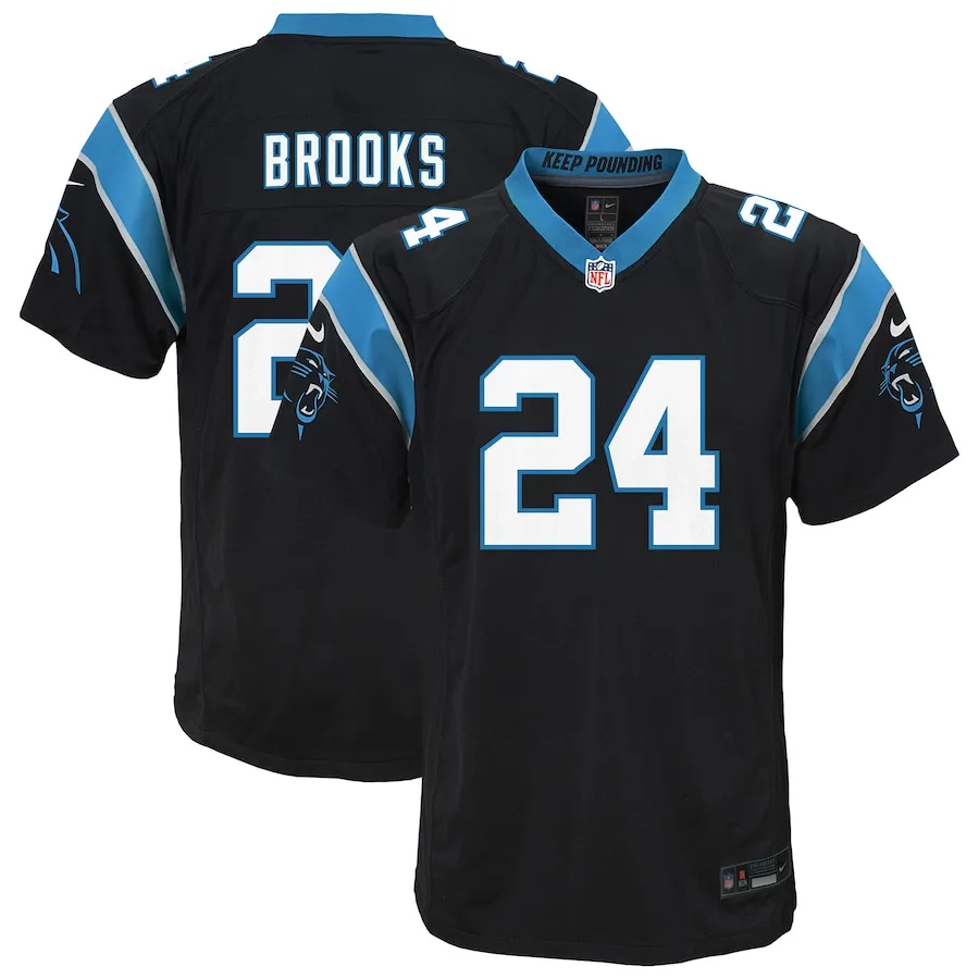 Jonathon Brooks Carolina Panthers Nike Youth Game Jersey - Black