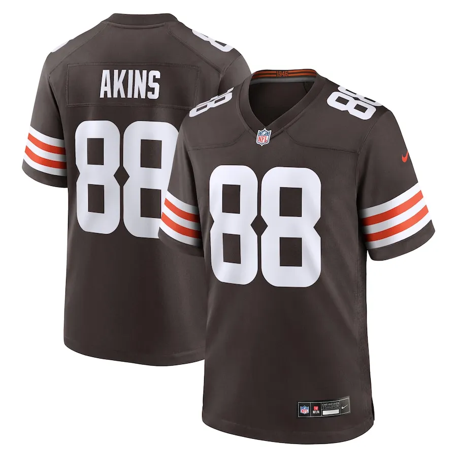 Jordan Akins Cleveland Browns Nike Team Game Jersey -  Brown 3936