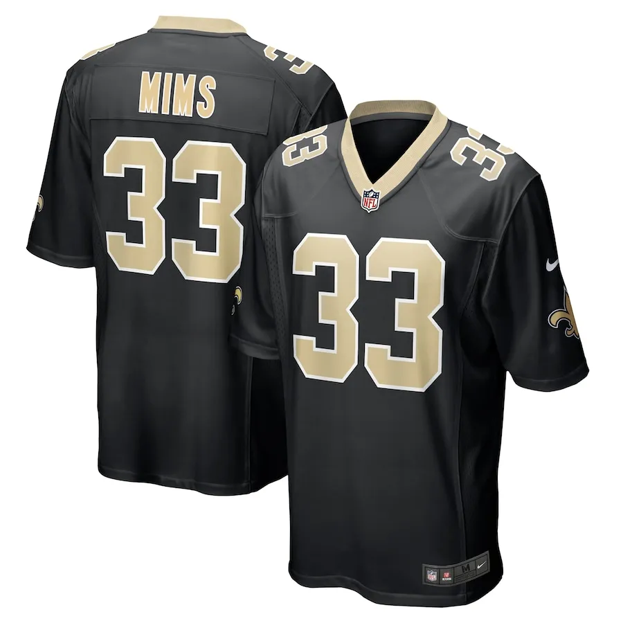 Jordan Mims New Orleans Saints Nike  Game Jersey -  Black