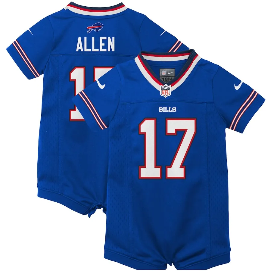 Josh Allen Buffalo Bills Nike Newborn &amp Infant Romper Jersey - Royal