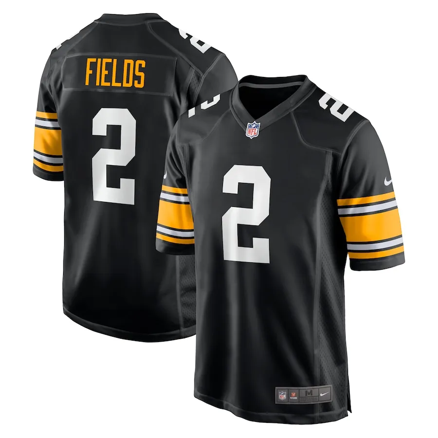 Justin Fields Pittsburgh Steelers Nike  Alternate Game Jersey&nbsp– Black