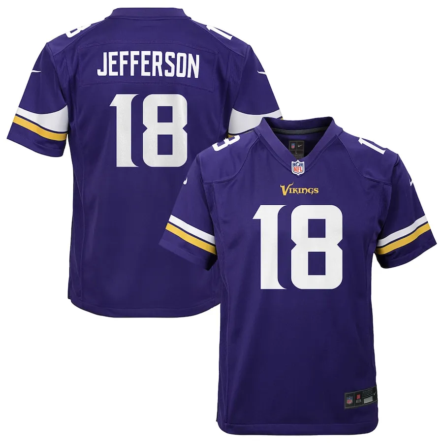 Justin Jefferson Minnesota Vikings Nike Youth Game Jersey - Purple