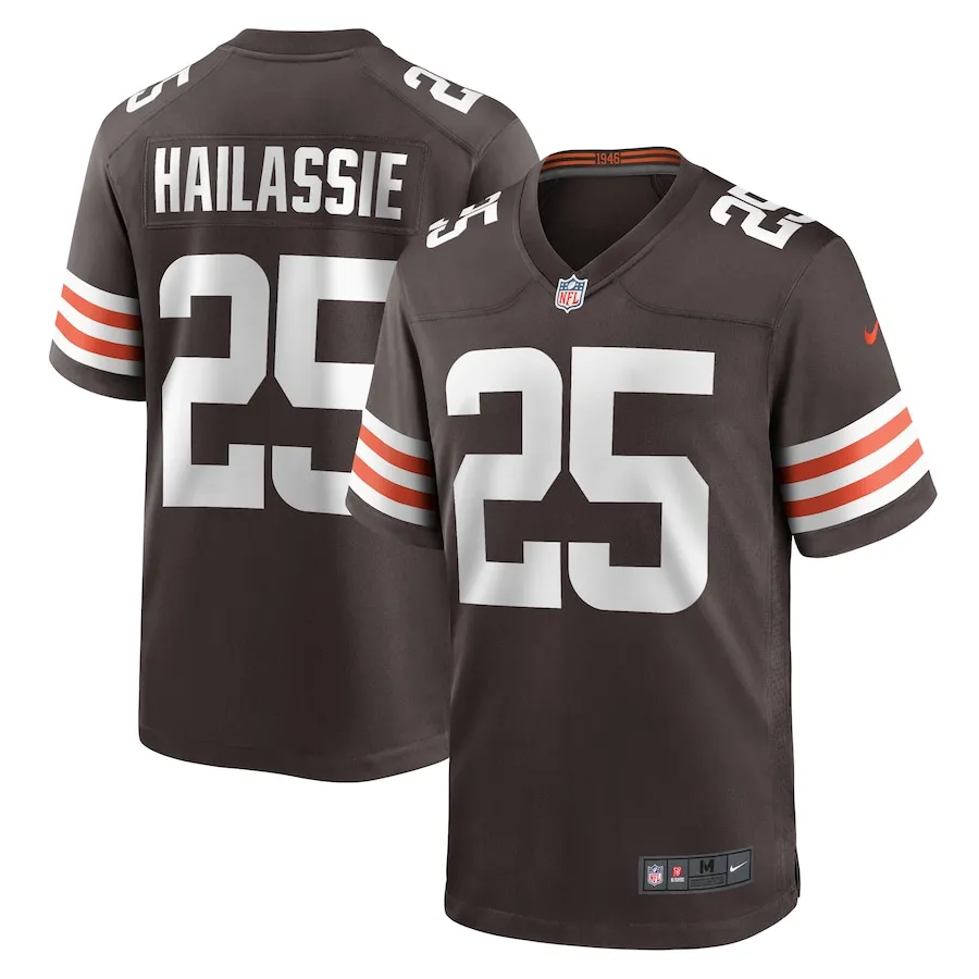 Kahlef Hailassie Cleveland Browns Nike Team Game Jersey -  Brown 5066