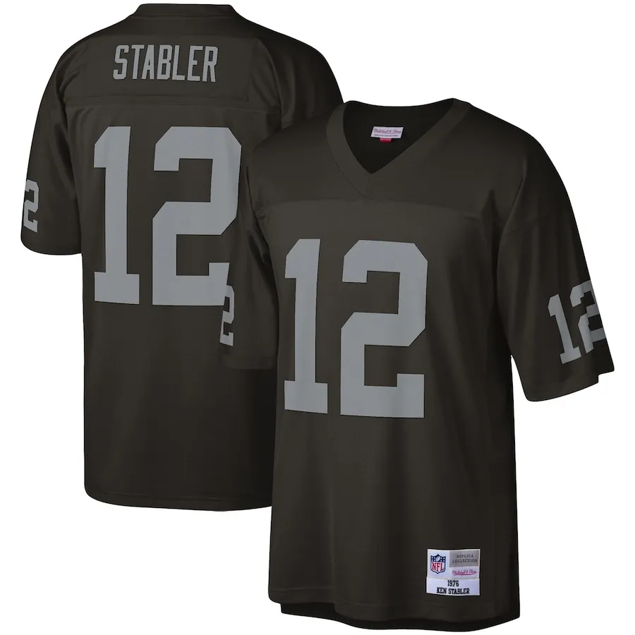 Ken Stabler Las Vegas Raiders Mitchell &amp Ness Legacy Replica Jersey - Black