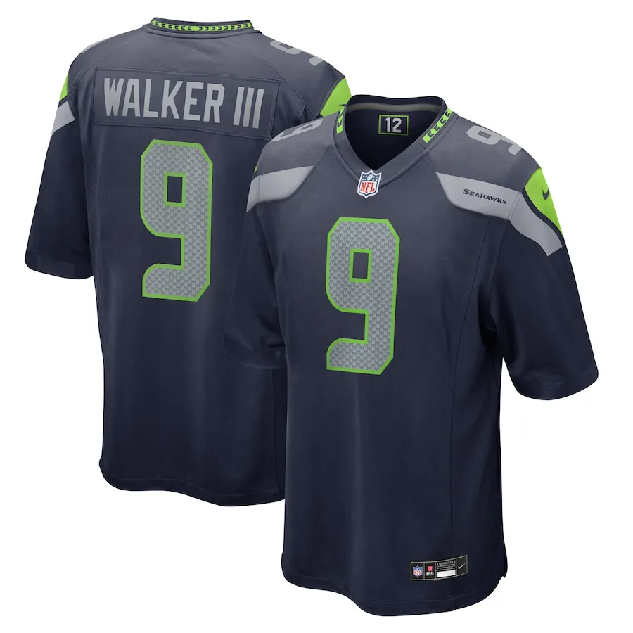 Kenneth Walker III Seattle Seahawks Nike Team Game Jersey -  College Navy