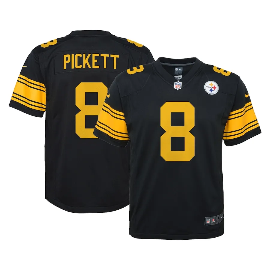 Kenny Pickett Pittsburgh Steelers Nike Youth Game Jersey - Black 7941