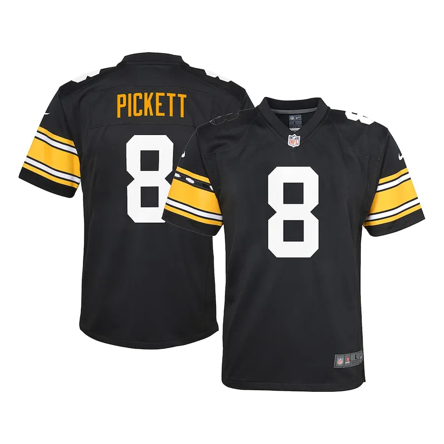 Kenny Pickett Pittsburgh Steelers Nike Youth Game Jersey - Black 2867