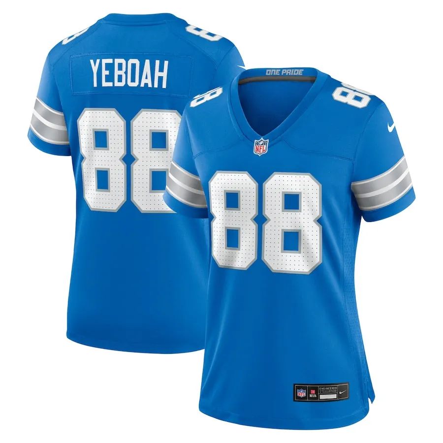 Kenny Yeboah Detroit Lions Nike Women's Team Game Jersey -  Blue