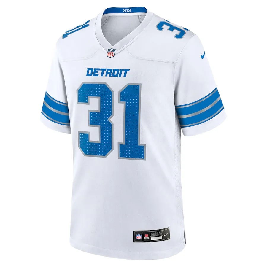 Kerby Joseph Detroit Lions Nike Game Jersey -  White