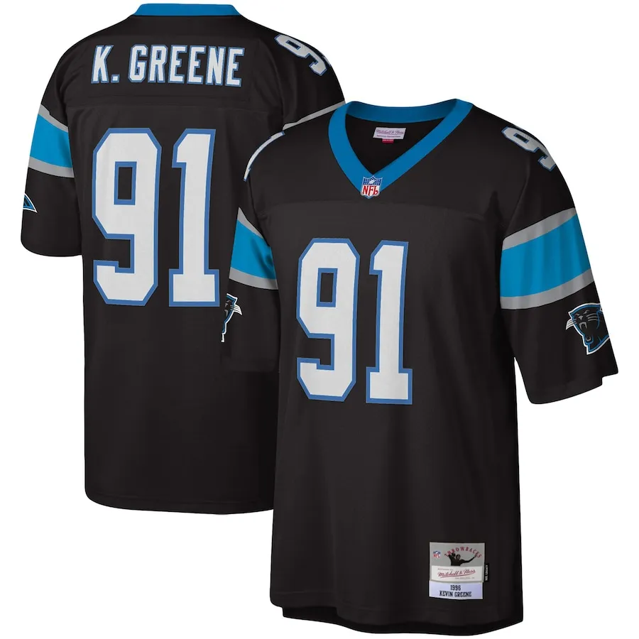 Kevin Greene Carolina Panthers Mitchell &amp Ness Big &amp Tall 1996 Retired Player Replica Jersey - Black