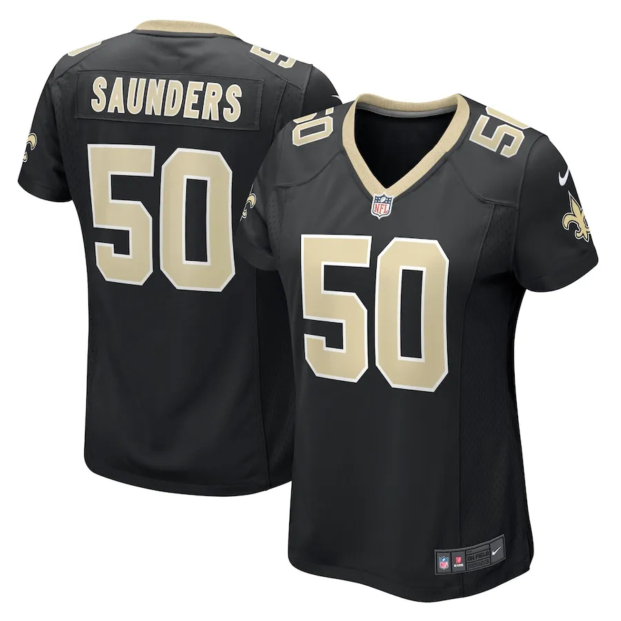 Khalen Saunders New Orleans Saints Nike Women's  Game Jersey -  Black