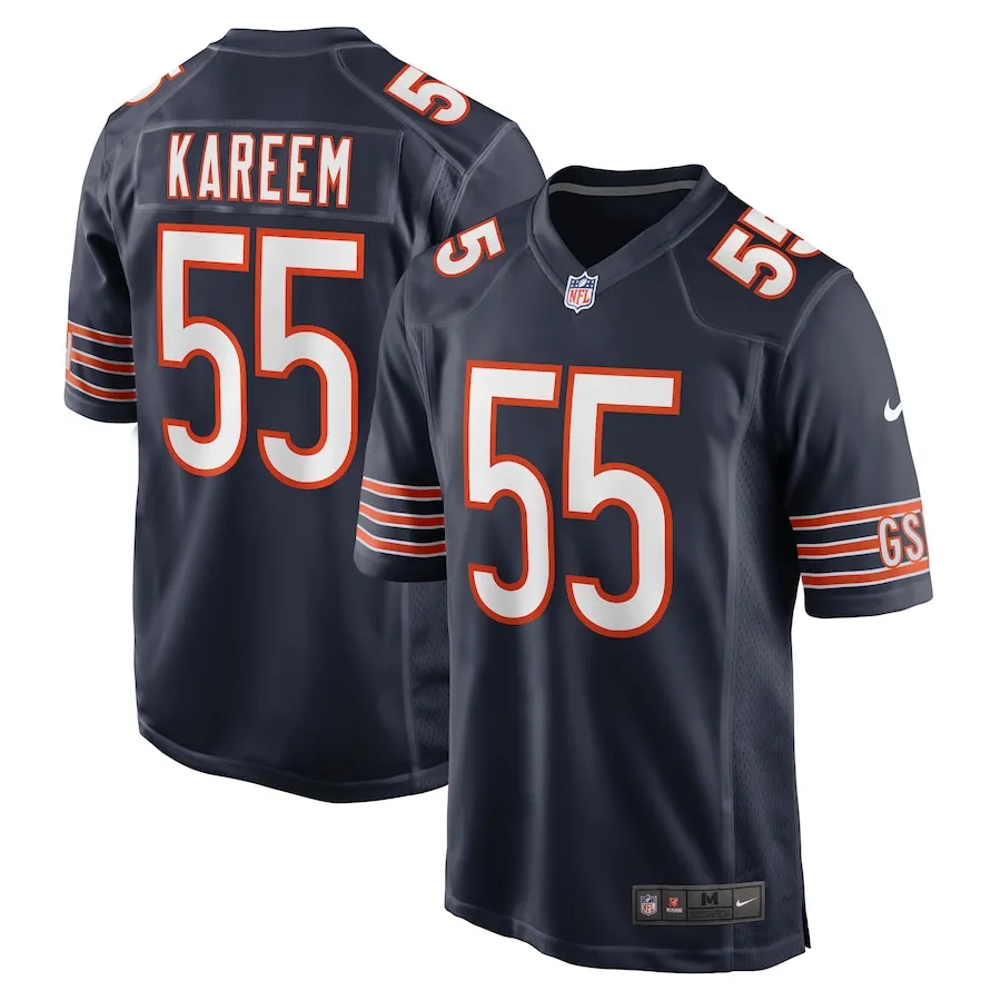 Khalid Kareem Chicago Bears Nike Team Game Jersey -  Navy 5143