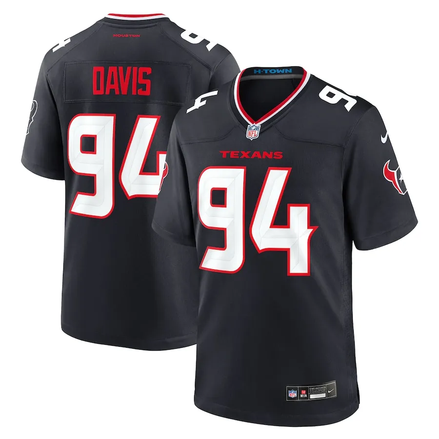 Khalil Davis Houston Texans Nike Team Game Jersey -  Navy