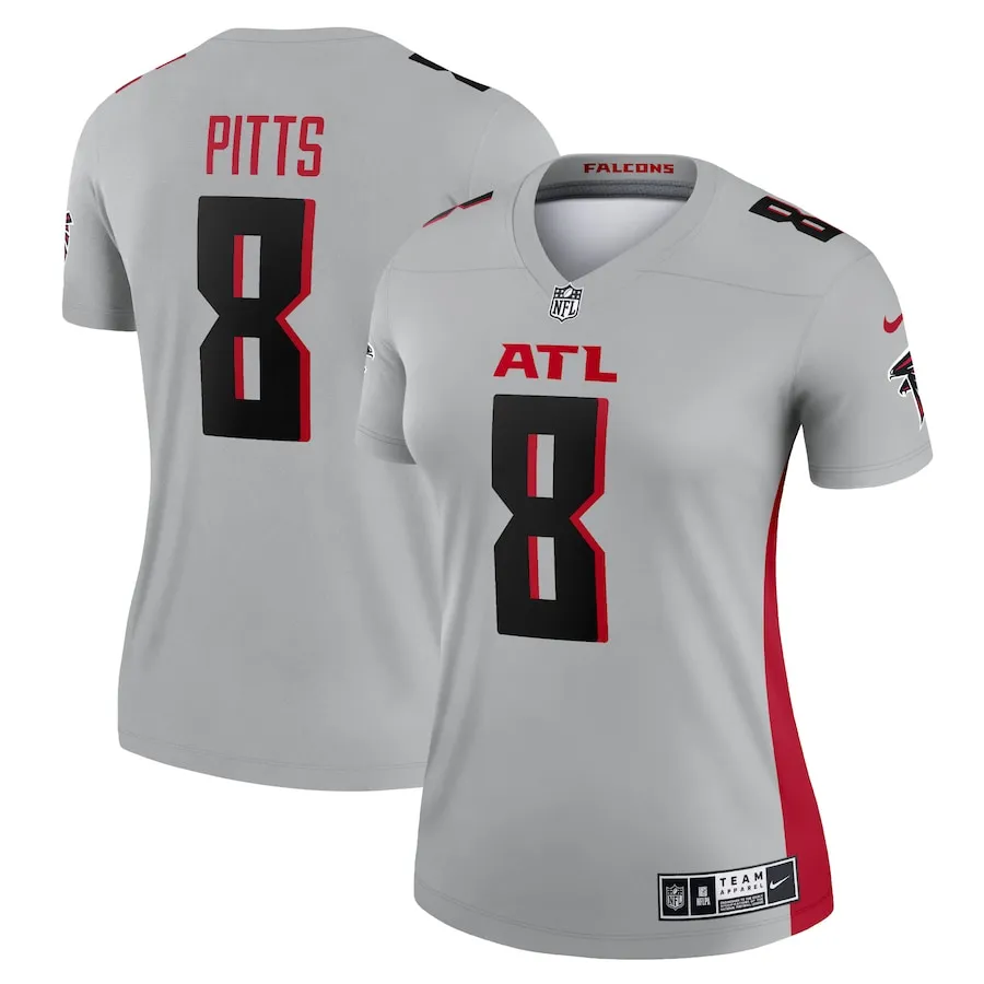 Kyle Pitts Atlanta Falcons Nike Women's Inverted Legend Player Performance Top - Gray