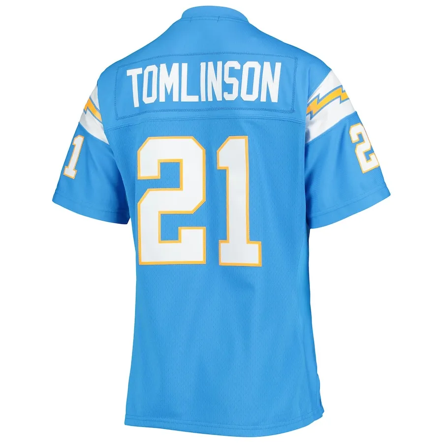 LaDainian Tomlinson Los Angeles Chargers Mitchell &amp Ness Women's Legacy Replica Player Jersey - Powder Blue