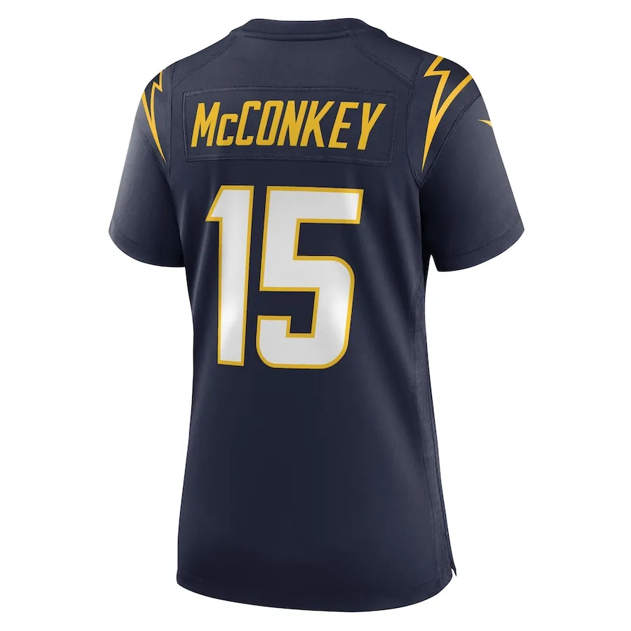 Ladd McConkey Los Angeles Chargers Nike Women's Alternate Game Jersey -  Navy